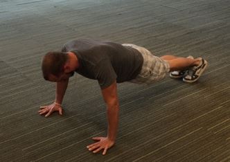 Man doing pushups